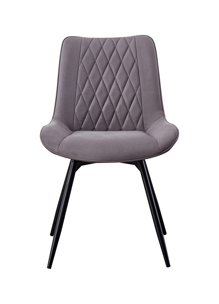 Swivel dining chair in gray by Coaster additional picture 3