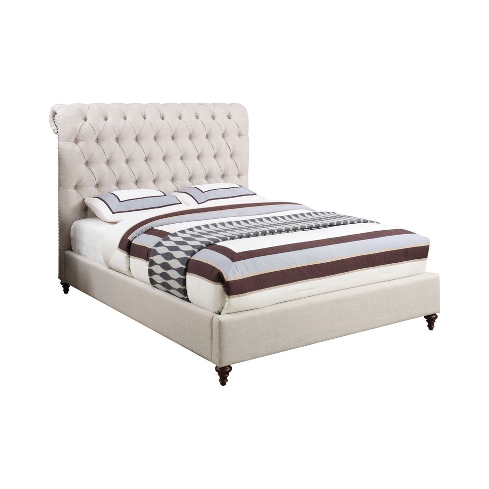 Devon transitional beige queen bed by Coaster additional picture 5