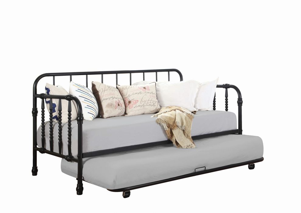 Twin daybed w/ trundle in metal by Coaster additional picture 3