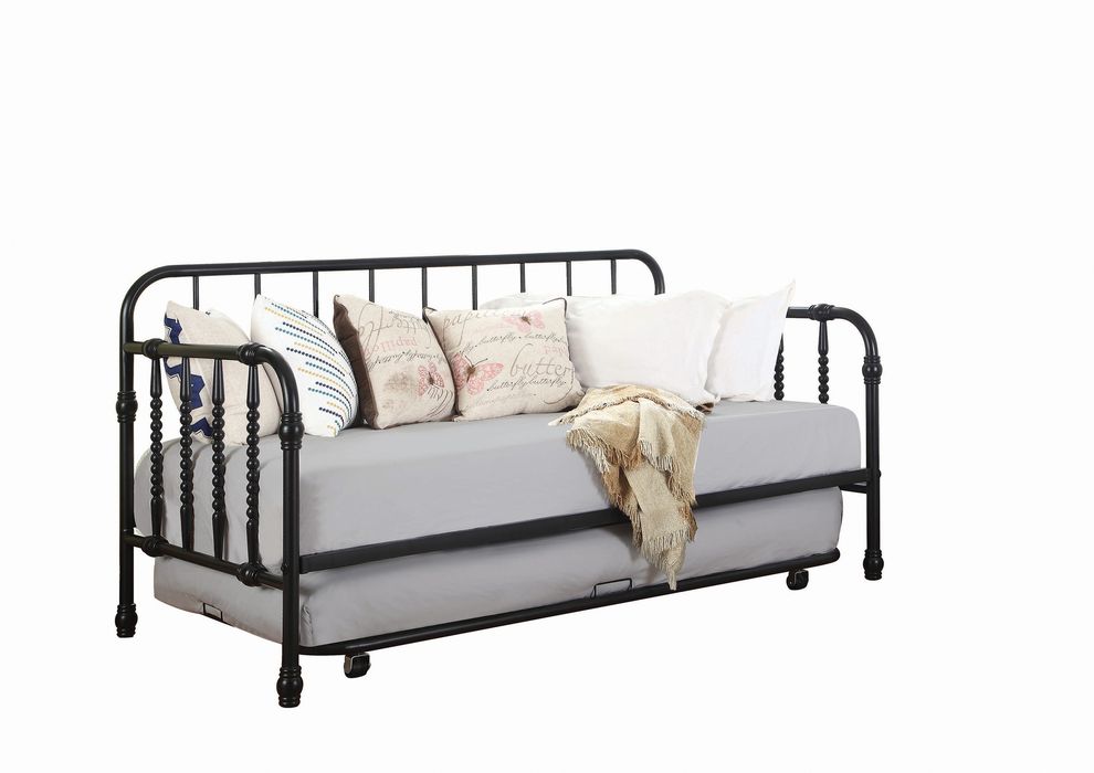 Twin daybed w/ trundle in metal by Coaster additional picture 4