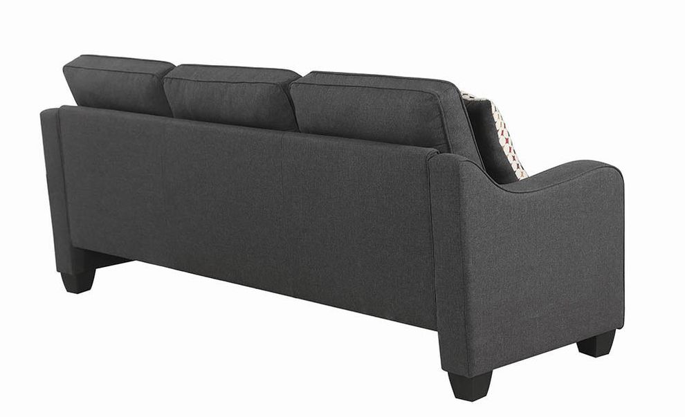 Gray linen-like fabric sectional sofa by Coaster additional picture 10