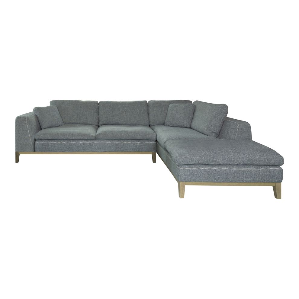 Gray fabric sectional sofa in mid-century design by Coaster additional picture 2