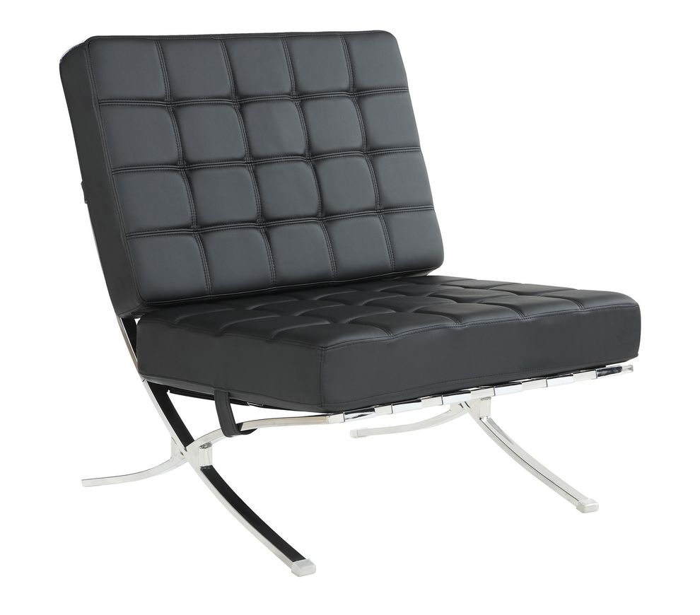 Black and chrome accent chair by Coaster additional picture 3
