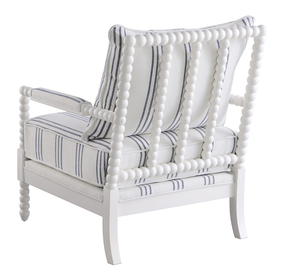 Matched awning stripe accent chair by Coaster additional picture 2