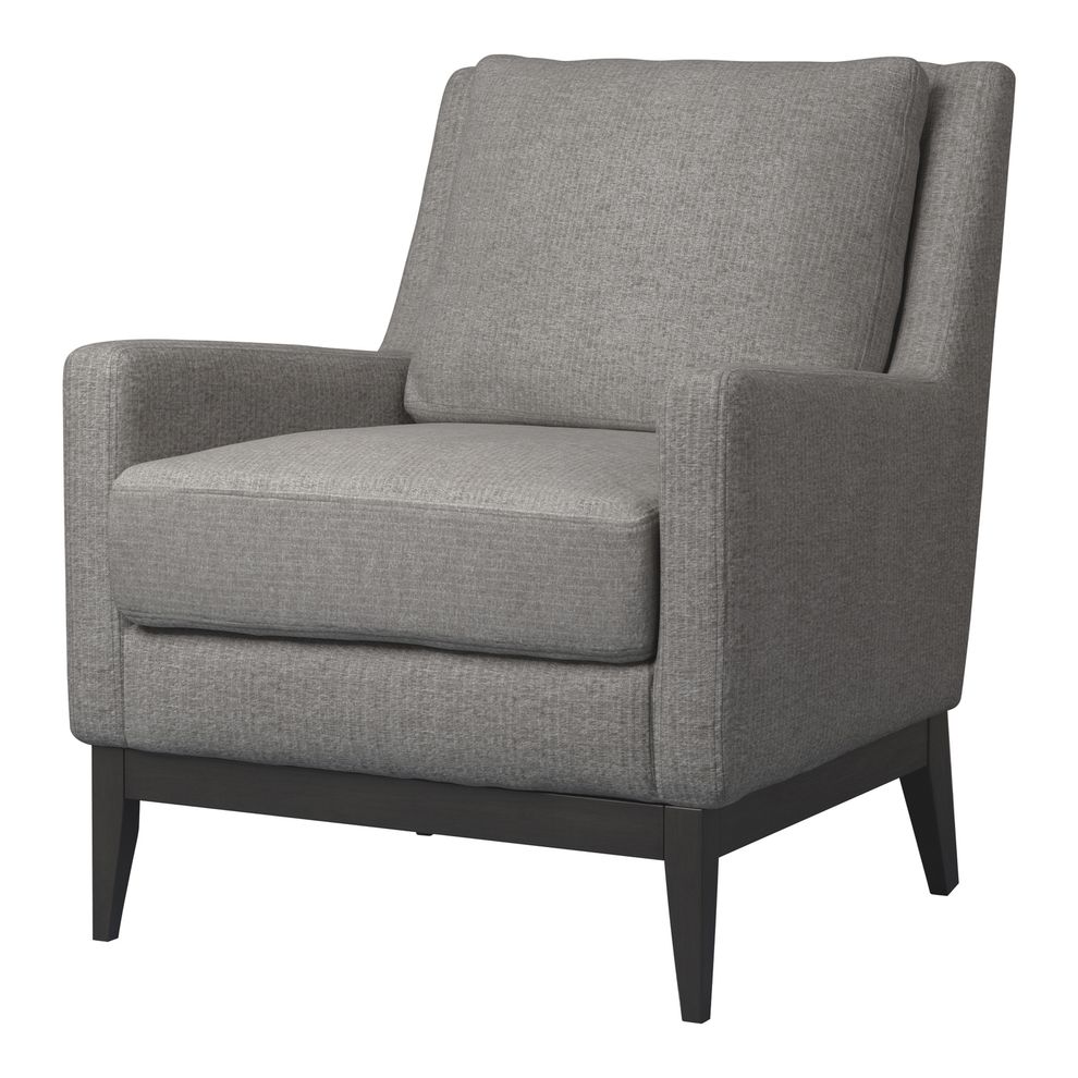 Accent chair in warm gray linen-like fabric by Coaster additional picture 2
