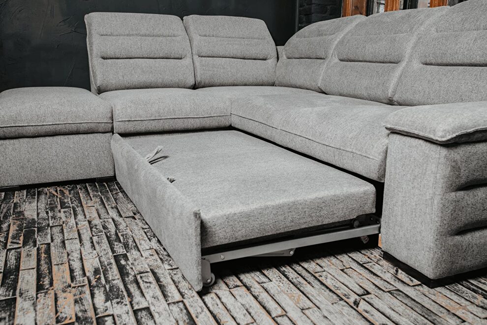 Eu made gray fabric storage sectional by ESF additional picture 13