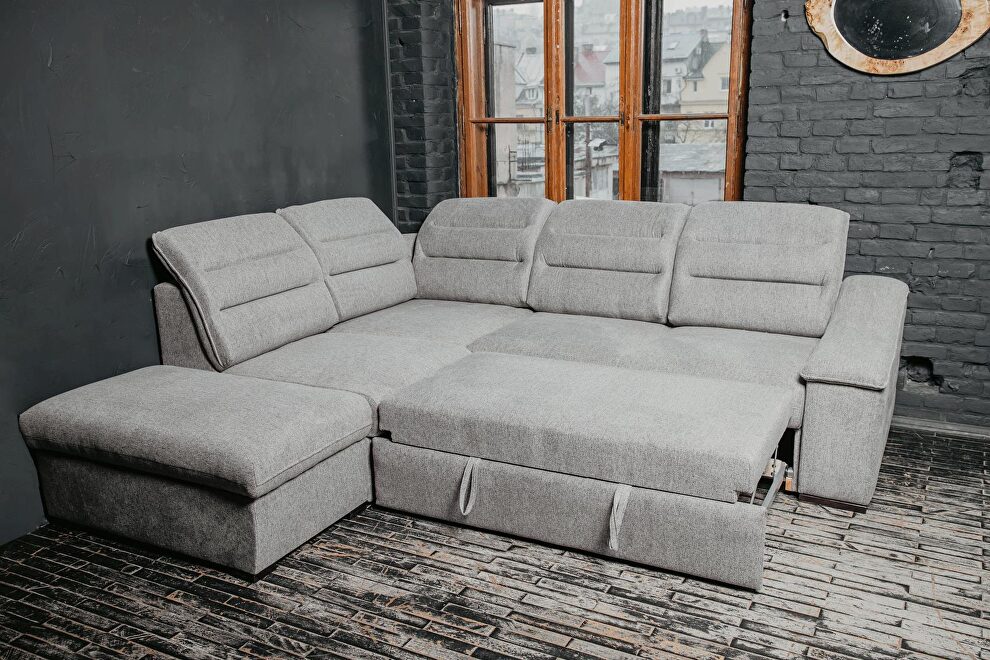 Eu made gray fabric storage sectional by ESF additional picture 14