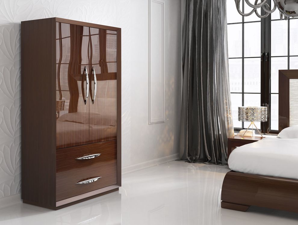 Walnut high-gloss lacquer Spain-made modern bedroom by Franco Spain additional picture 8