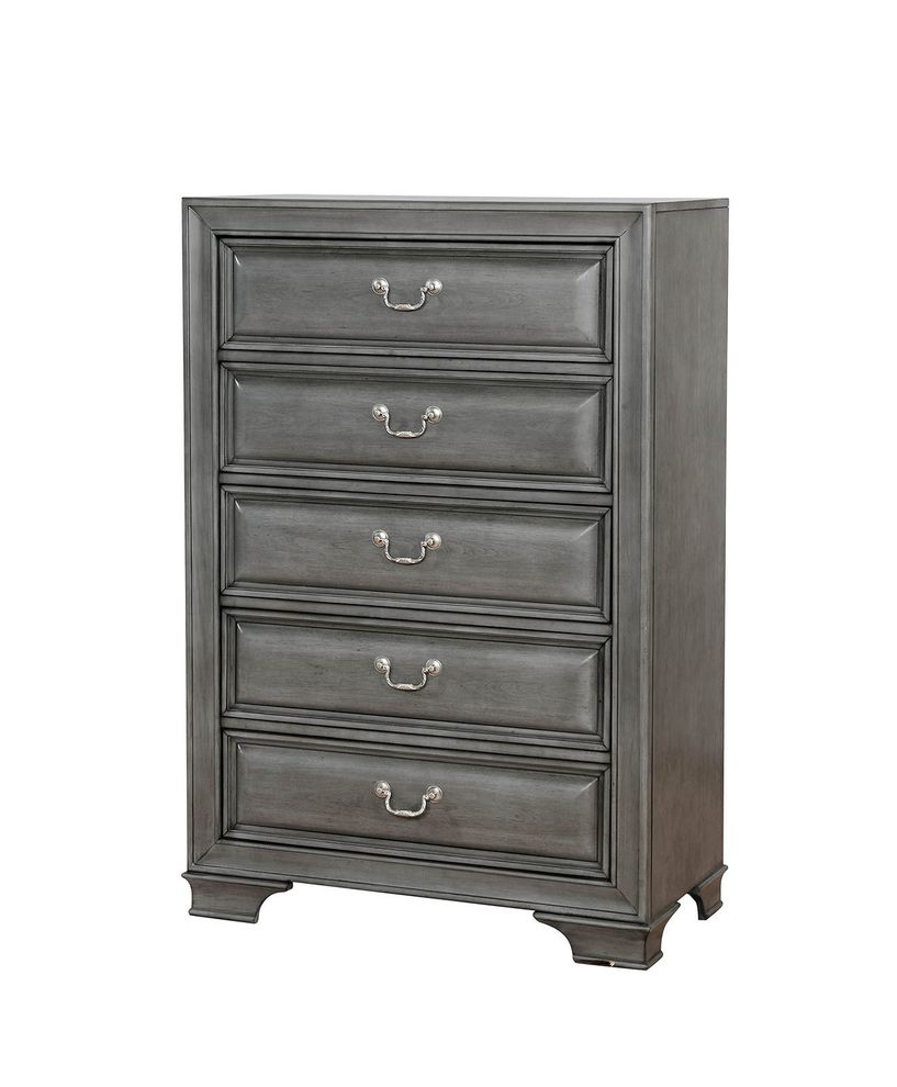 Light gray finish storage bed w/ drawers by Furniture of America additional picture 4