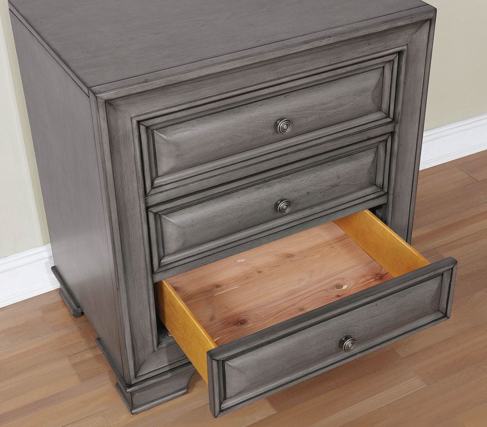 Light gray finish storage bed w/ drawers by Furniture of America additional picture 10