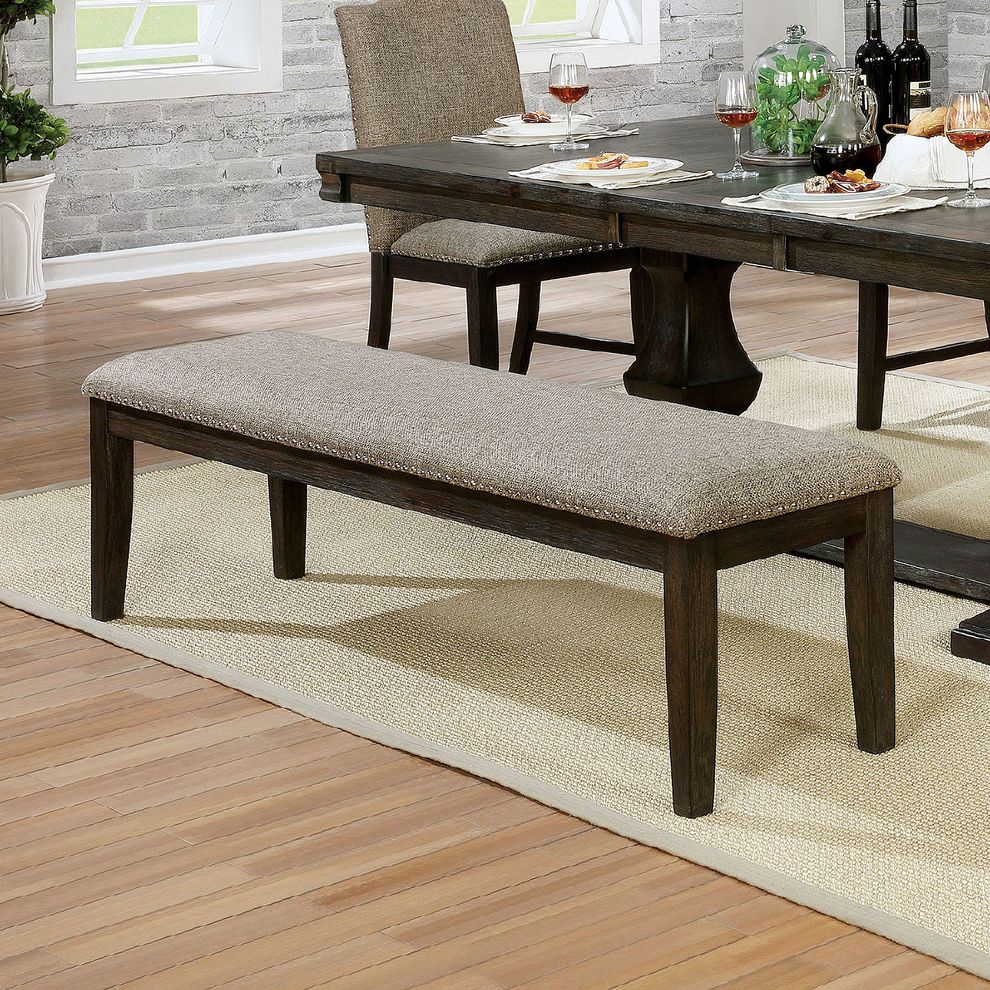 Espresso family size dining table by Furniture of America additional picture 3