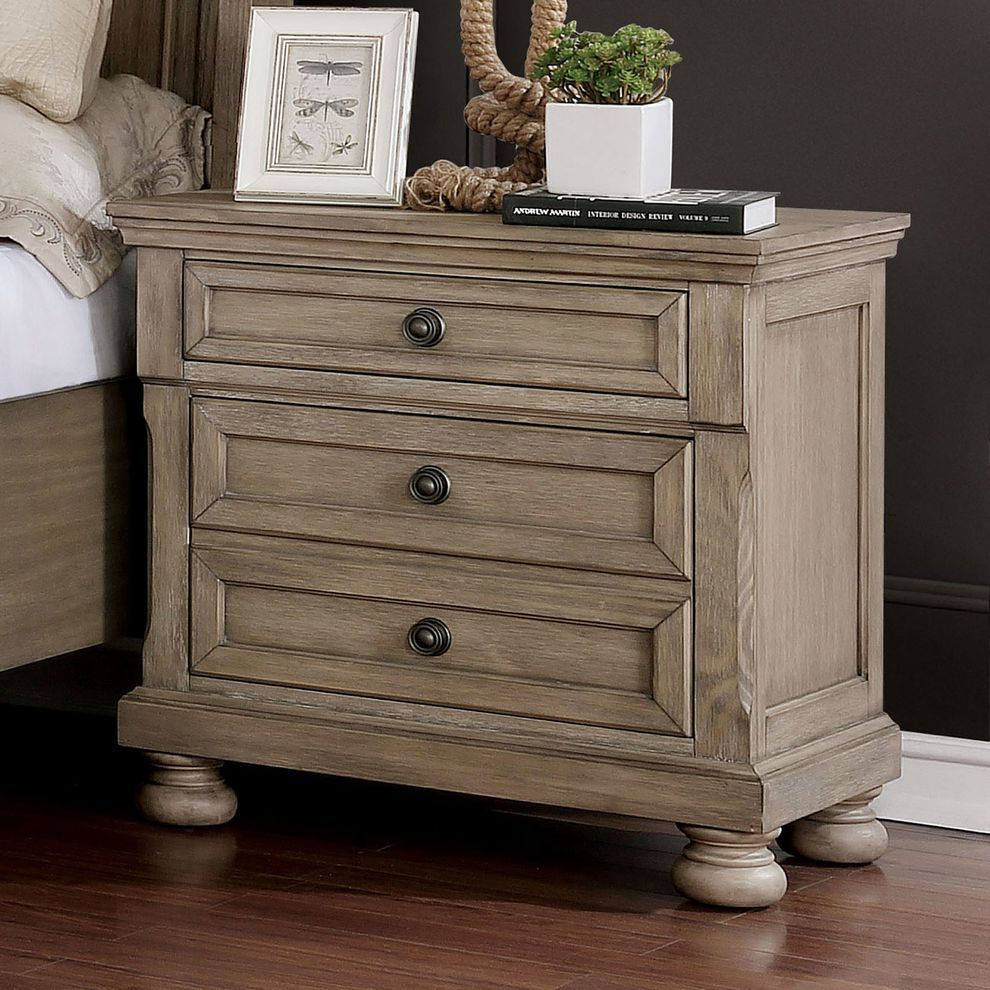 Transitional style gray bed w/ drawers by Furniture of America additional picture 8