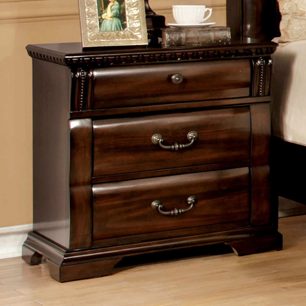 Cherry solid wood transitional bed by Furniture of America additional picture 5