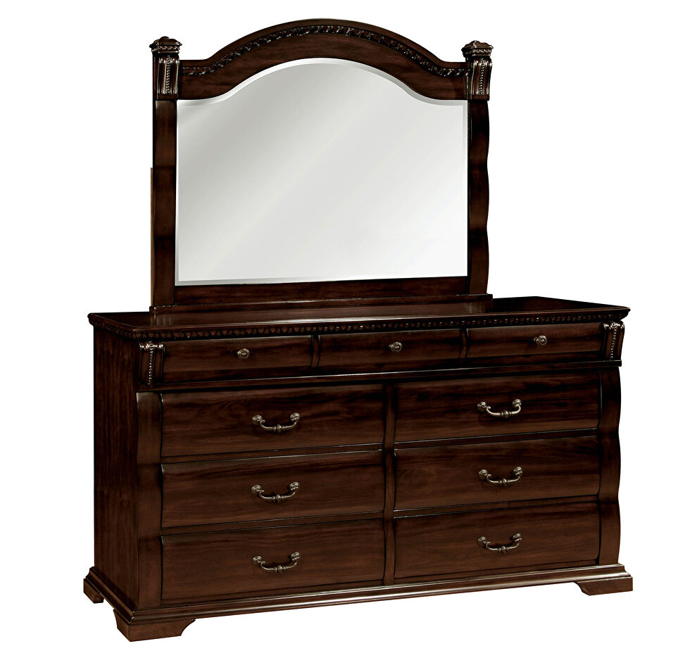 Cherry solid wood transitional bed by Furniture of America additional picture 8