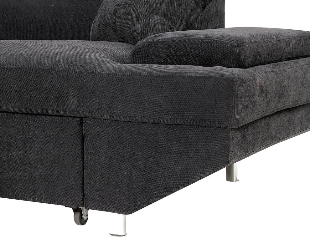 Contemporary adjustable arms sectional sofa by Furniture of America additional picture 5