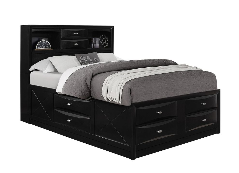 Global Furniture Usa Modern Beds, Winslow White Queen Platform Storage Bed