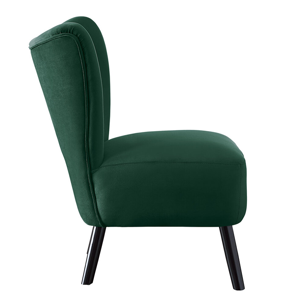 Green velvet upholstery accent chair by Homelegance additional picture 4