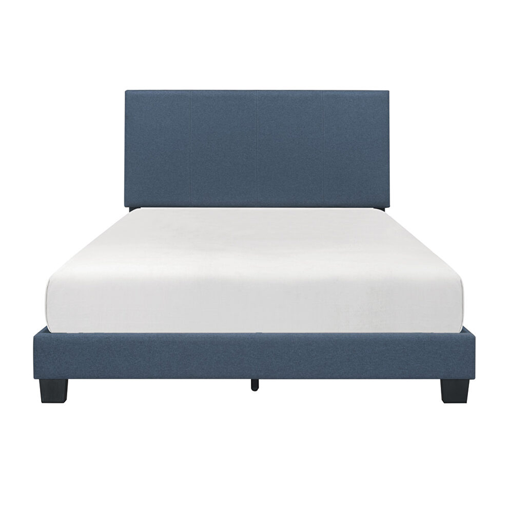 Blue fabric upholstery queen bed by Homelegance additional picture 4