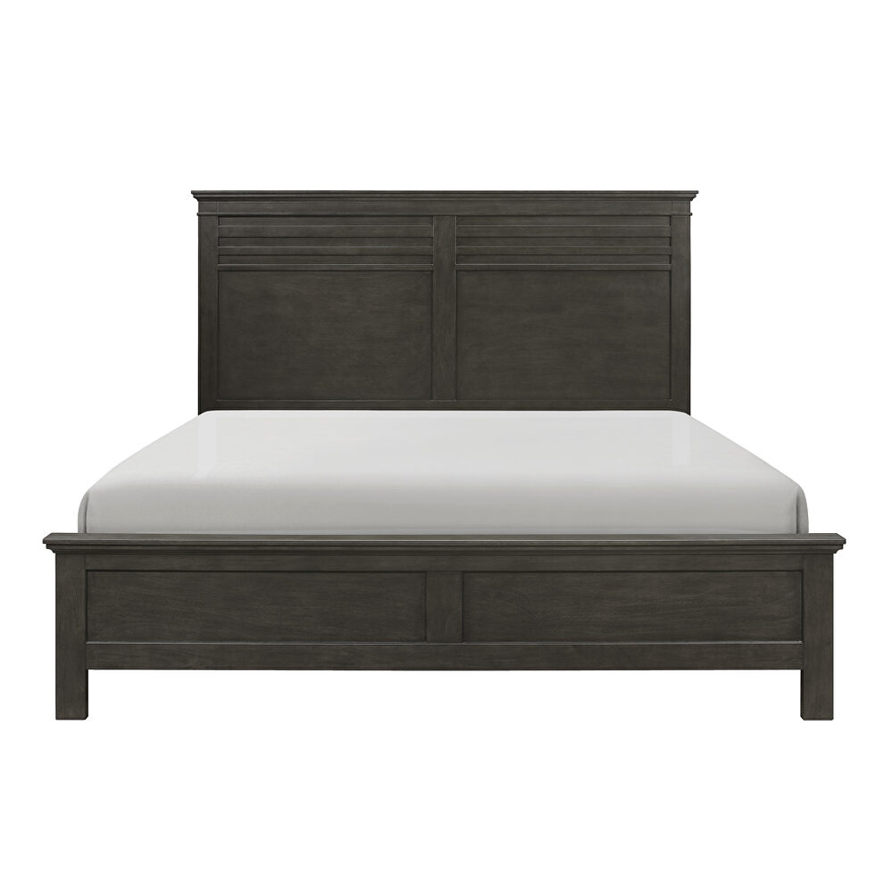 Charcoal gray finish transitional styling queen bed by Homelegance additional picture 3