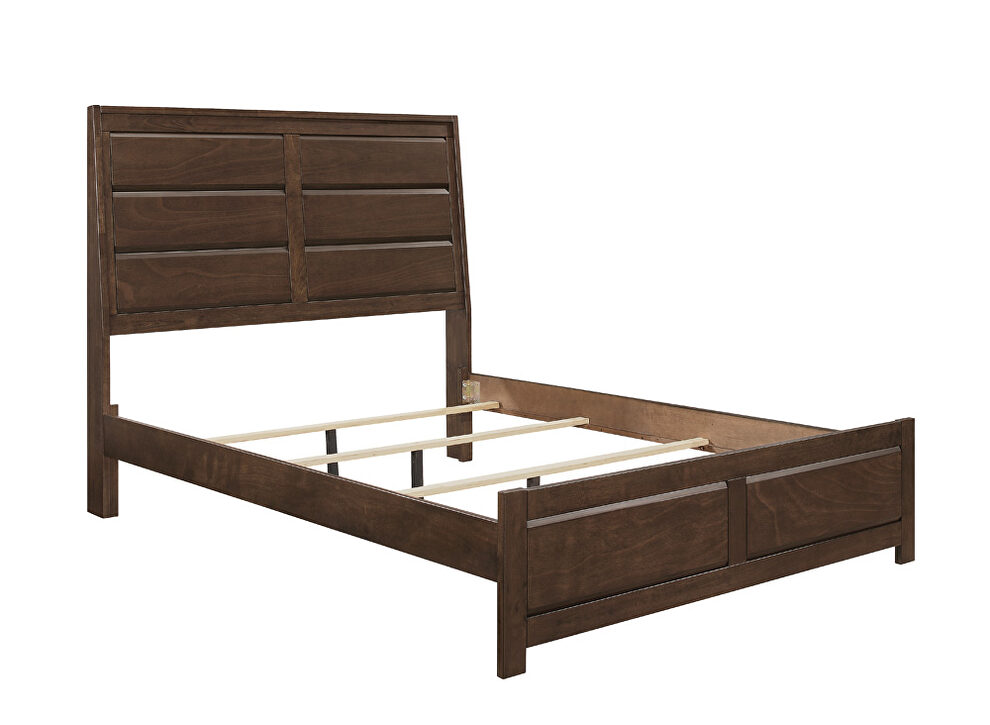 Espresso finish contemporary design queen bed by Homelegance additional picture 2