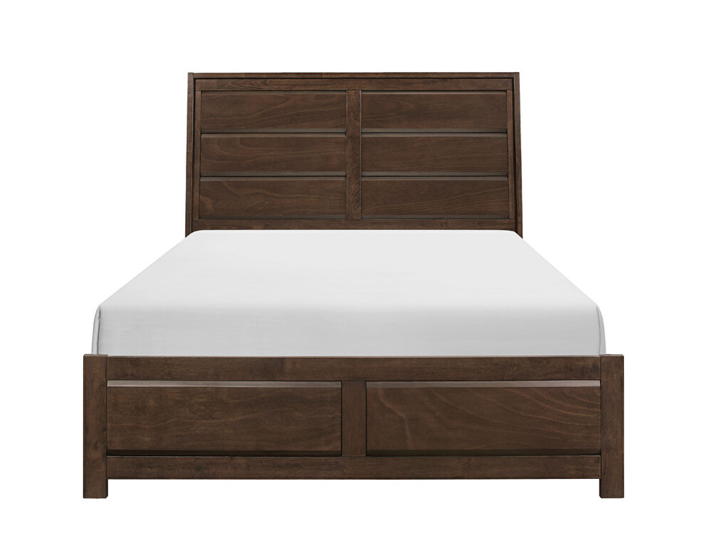 Espresso finish contemporary design queen bed by Homelegance additional picture 3