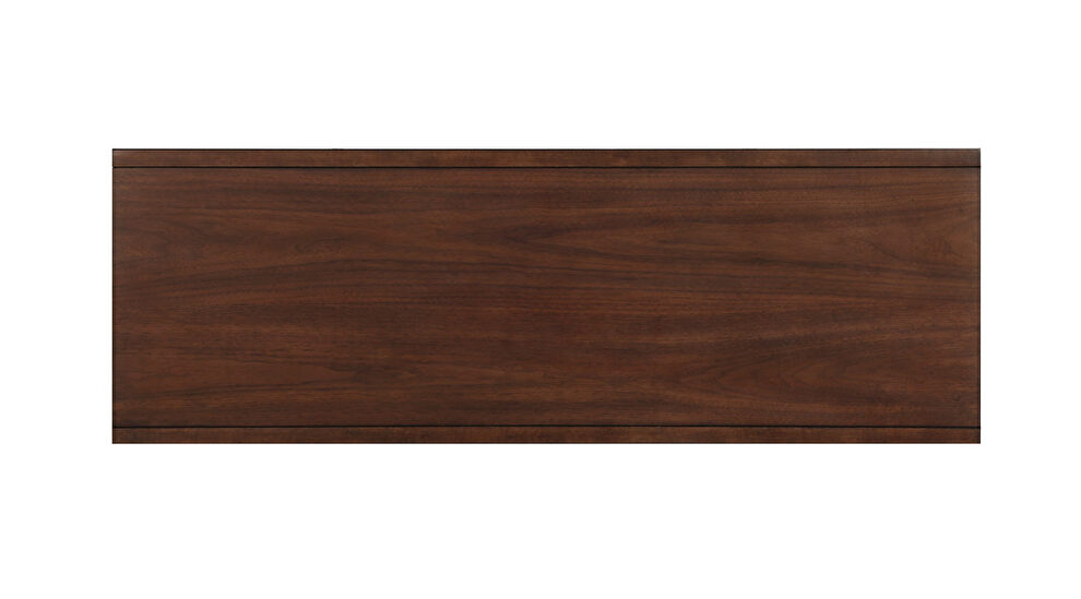 Brown finish retro-modern styling sofa table by Homelegance additional picture 3