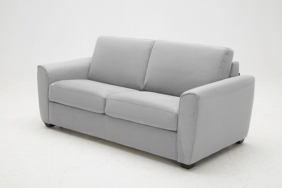 Light gray fabric pull-out sofa bed by J&M additional picture 3