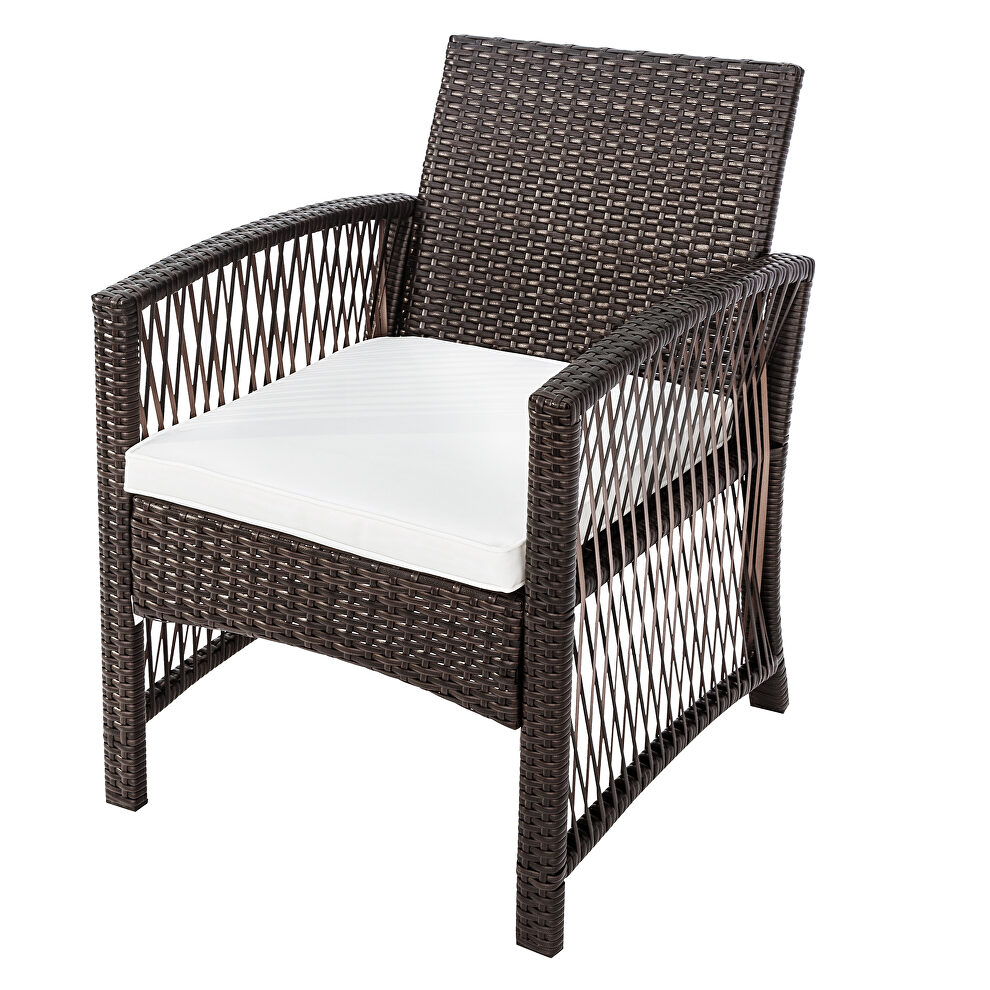 Brown rattan chair, sofa and table patio 8 piece set by La Spezia additional picture 13