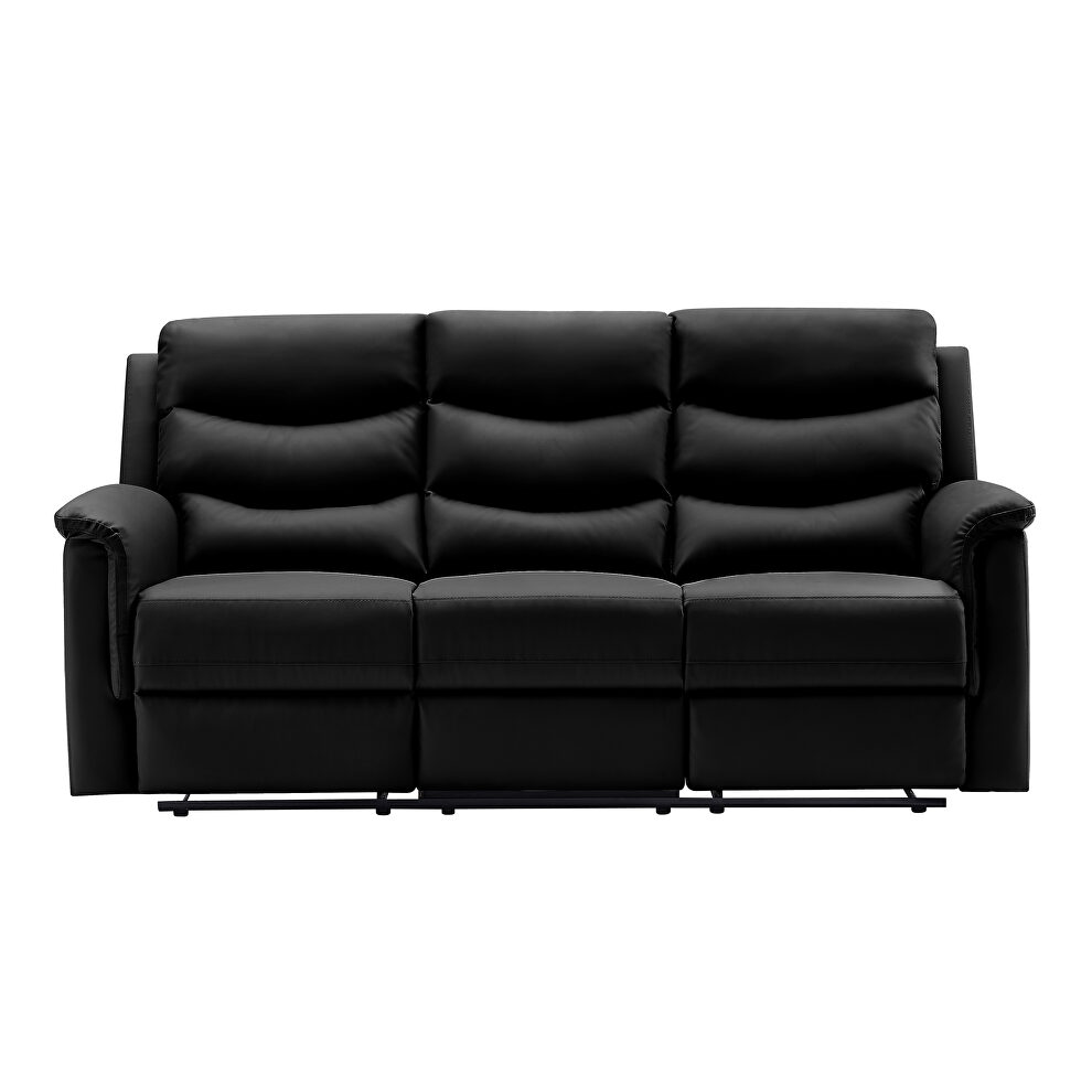 3-seater motion sofa black pu by La Spezia additional picture 3