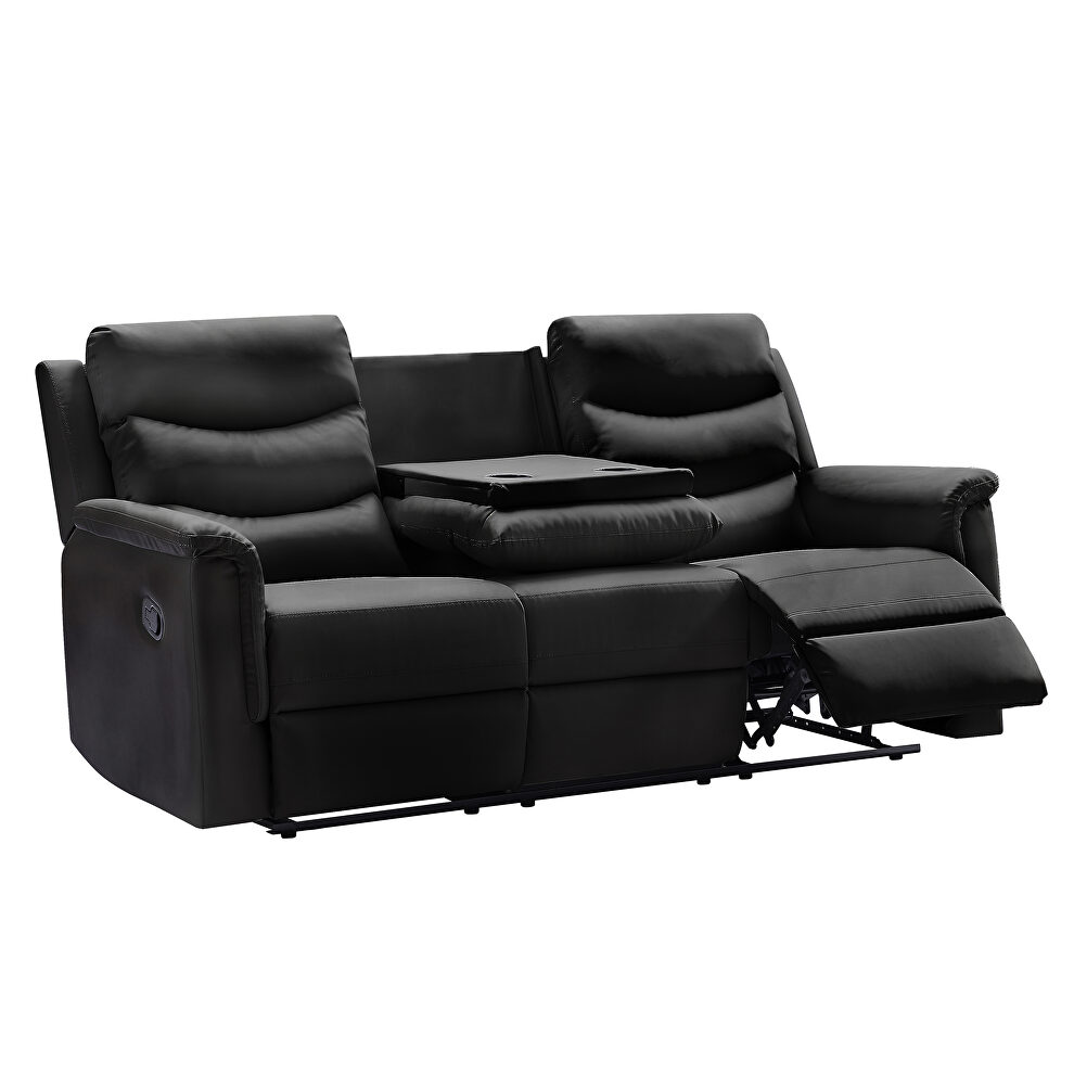 3-seater motion sofa black pu by La Spezia additional picture 9