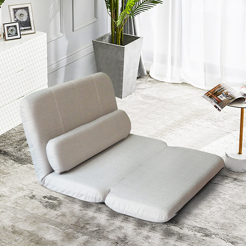 Floor chair adjustable foldable sofa bed rest room floor mattress recliner sofa and pillow by La Spezia additional picture 2