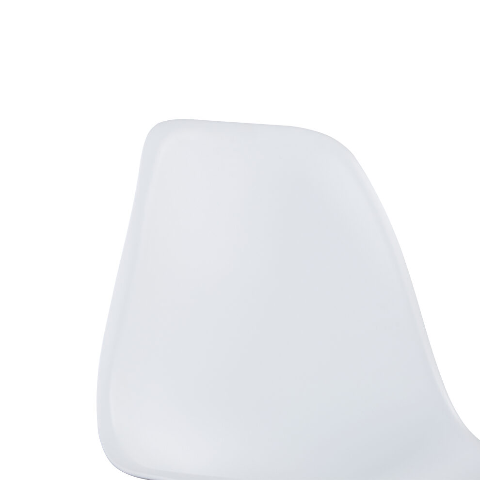 White simple fashion leisure plastic chair (set of 2) by La Spezia additional picture 10