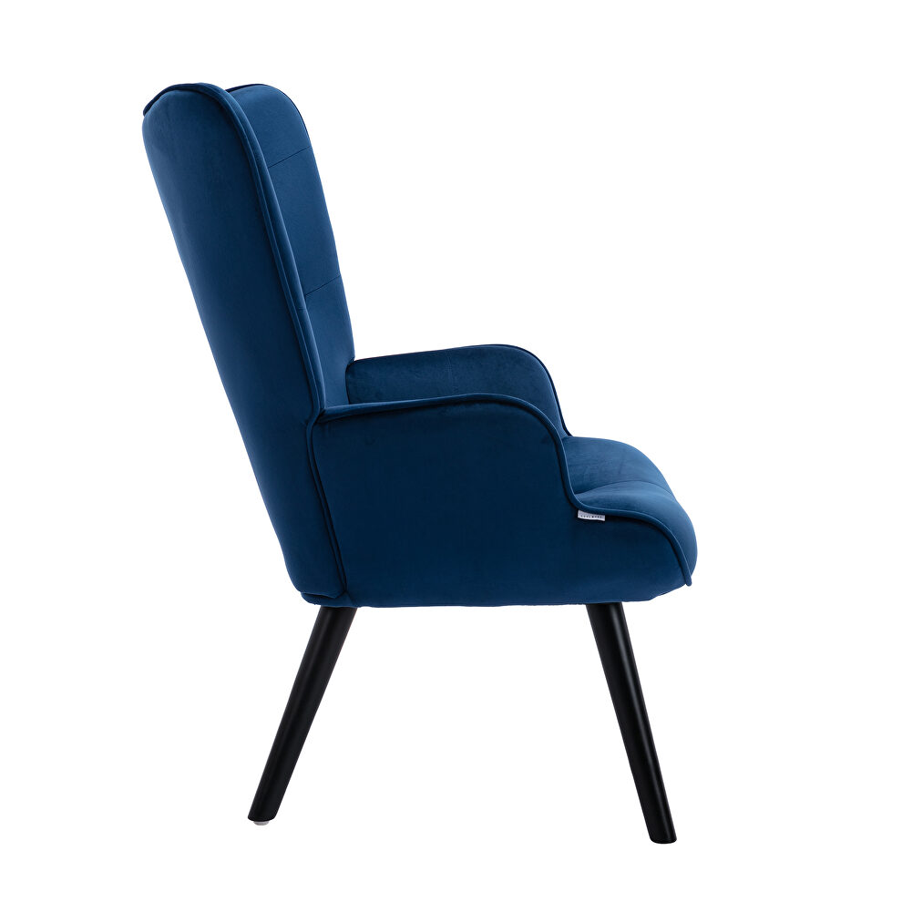 Accent chair living room/bed room, modern leisure navy chair by La Spezia additional picture 3