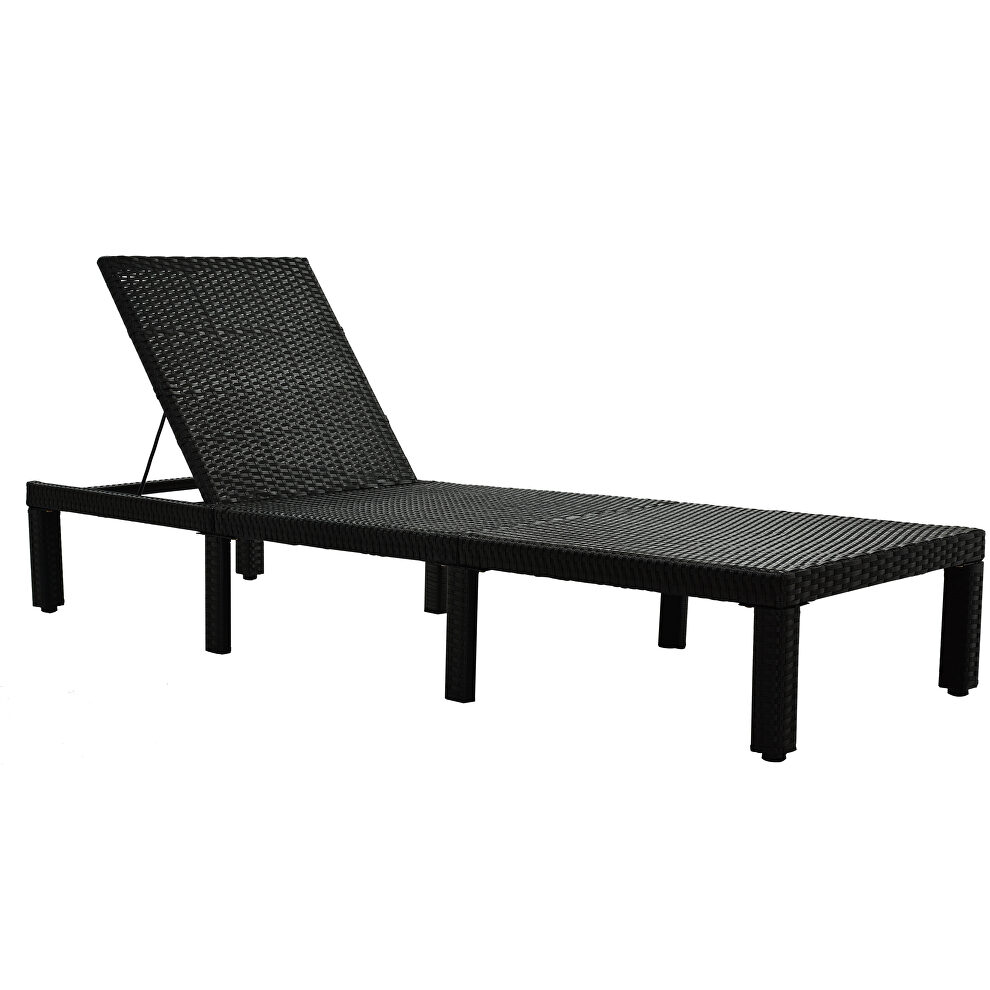 Patio furniture outdoor adjustable pe rattan wicker chaise lounge chair sunbed by La Spezia additional picture 9