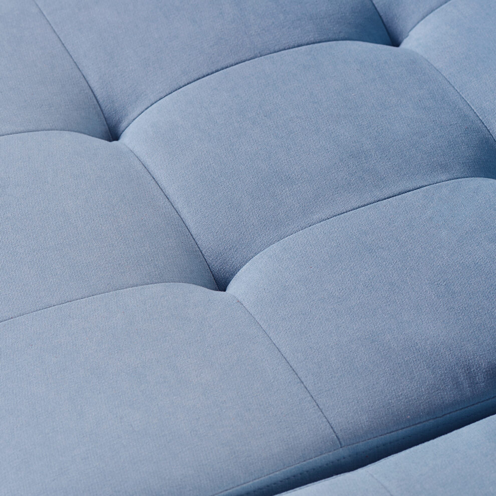 U_style blue line-like symmetrical sectioanl sofa with ottoman by La Spezia additional picture 9