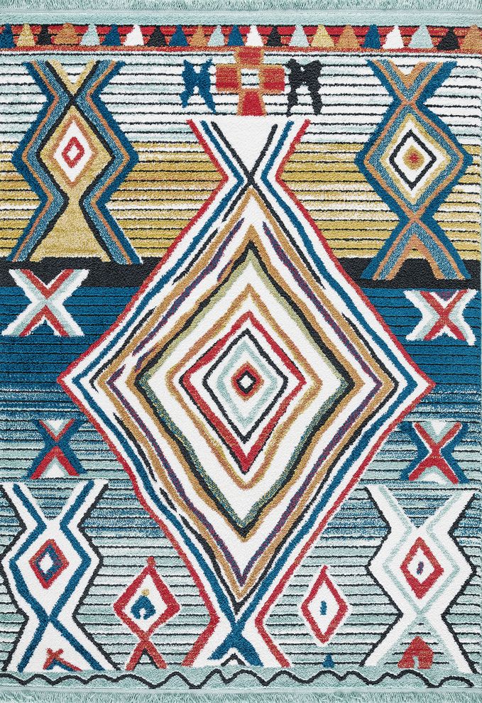 3'9 x 5'2 Modern Moroccan Multi area rug by Mod-Arte additional picture 2