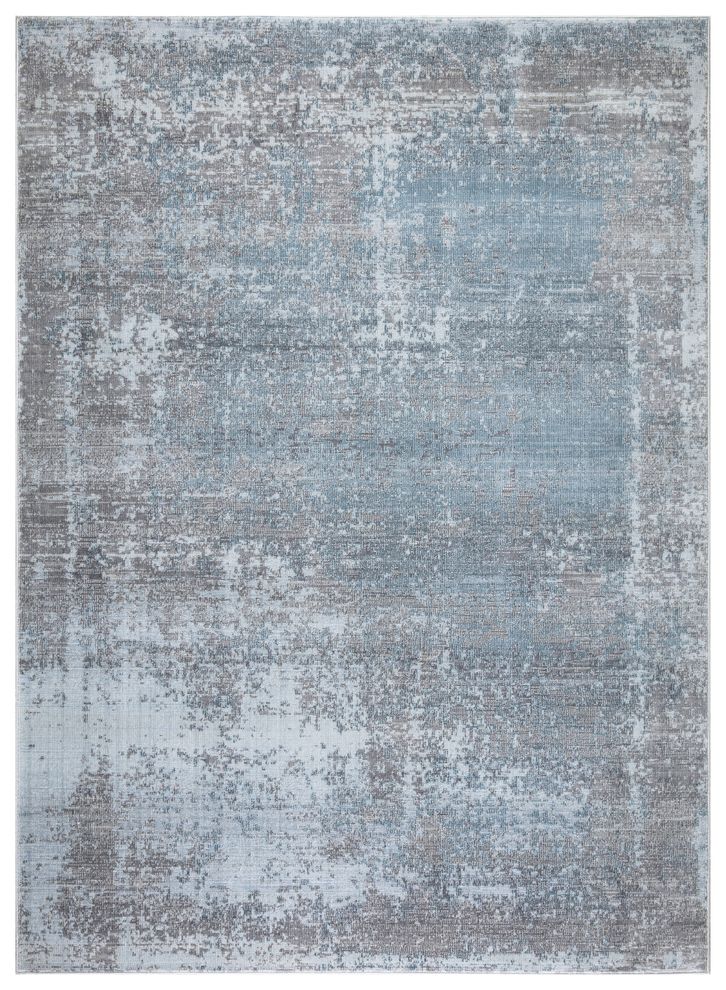 Mirage 7'10 X 10'2'  Modern & Contemporary Abstract Blue/Gray area rug by Mod-Arte additional picture 2