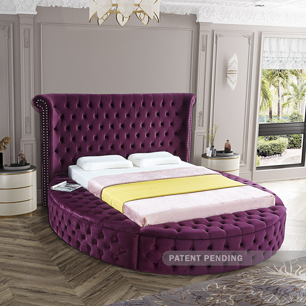 Meridian Luxus Purple Full Size Bed, How To Put Together Purple Bed Frame