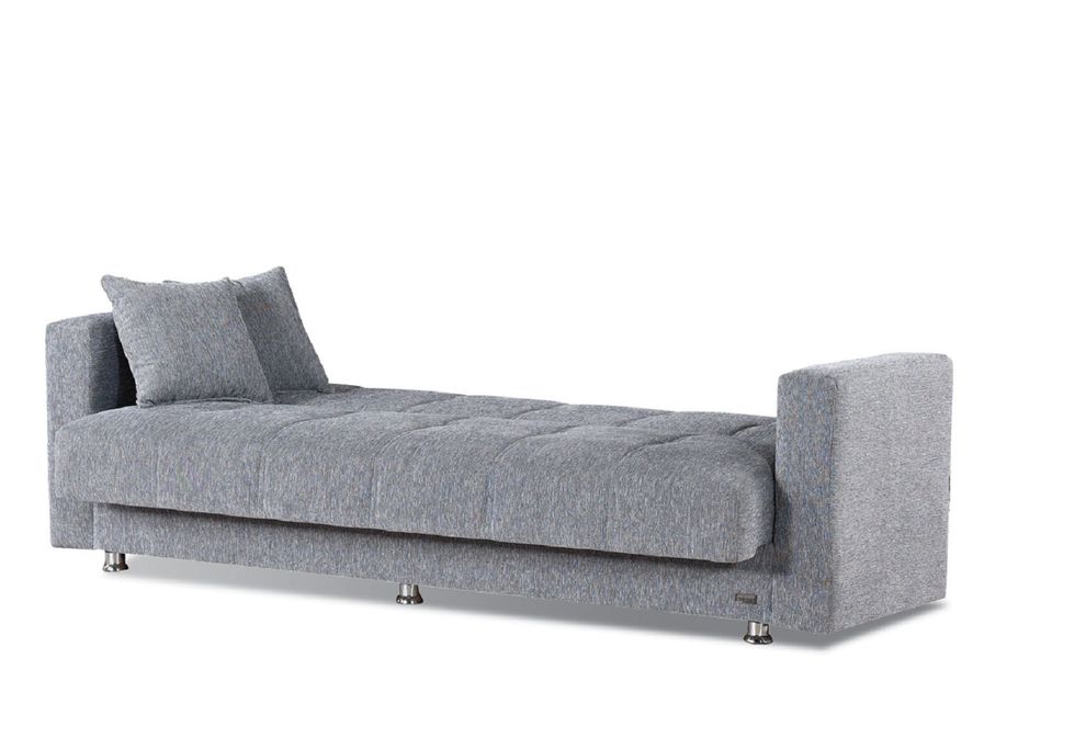 Chenille gray sleeper sofa with storage by Empire Furniture USA additional picture 5