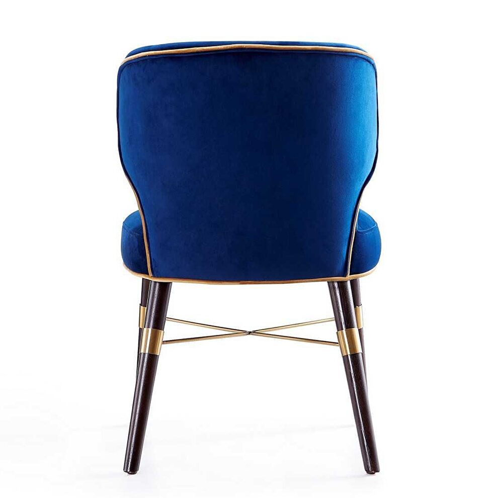 Royal blue velvet dining chair (set of 2) by Manhattan Comfort additional picture 7