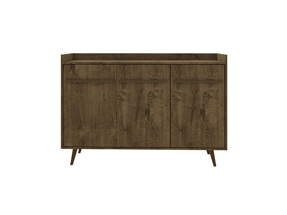 Buffet 53.54 stand with 4 shelves rustic brown by Manhattan Comfort additional picture 5