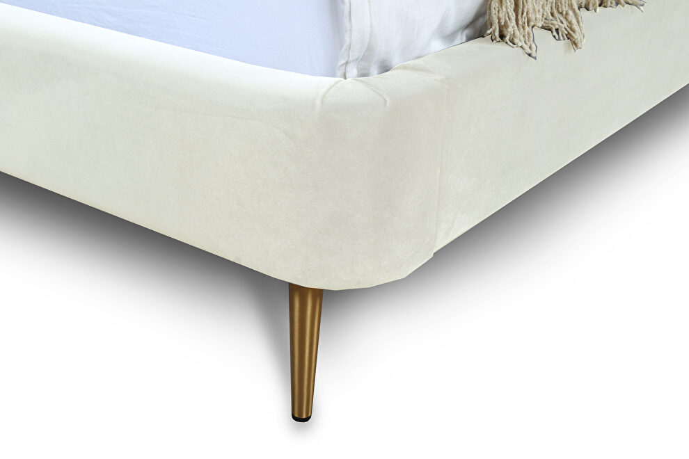 Mid century - modern queen bed in cream by Manhattan Comfort additional picture 3