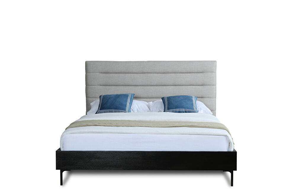 Mid century - modern queen bed in light gray by Manhattan Comfort additional picture 6
