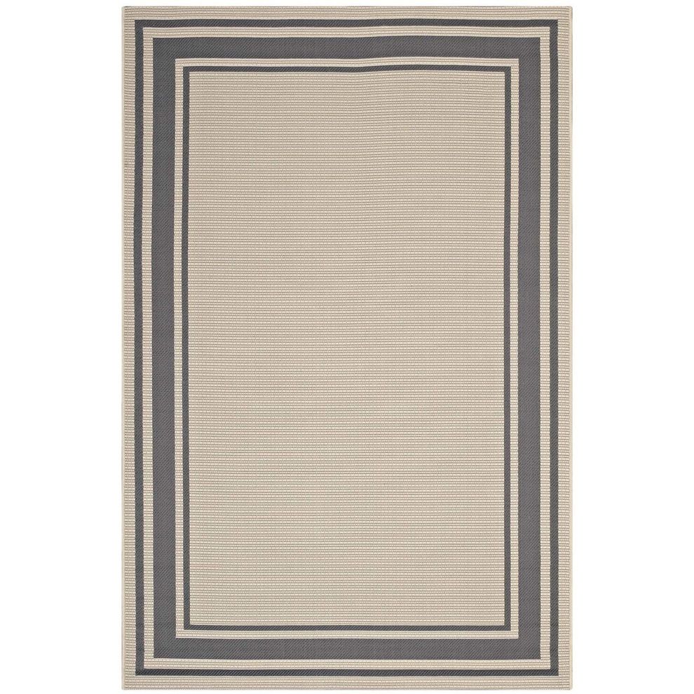 Solid border inside/outside area rug 8x10 by Modway additional picture 7