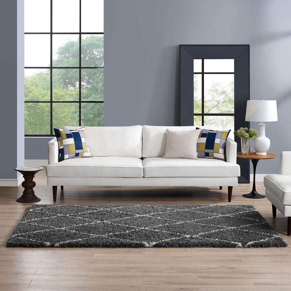 Contemporary rug 5x8 in diamond shape by Modway additional picture 6