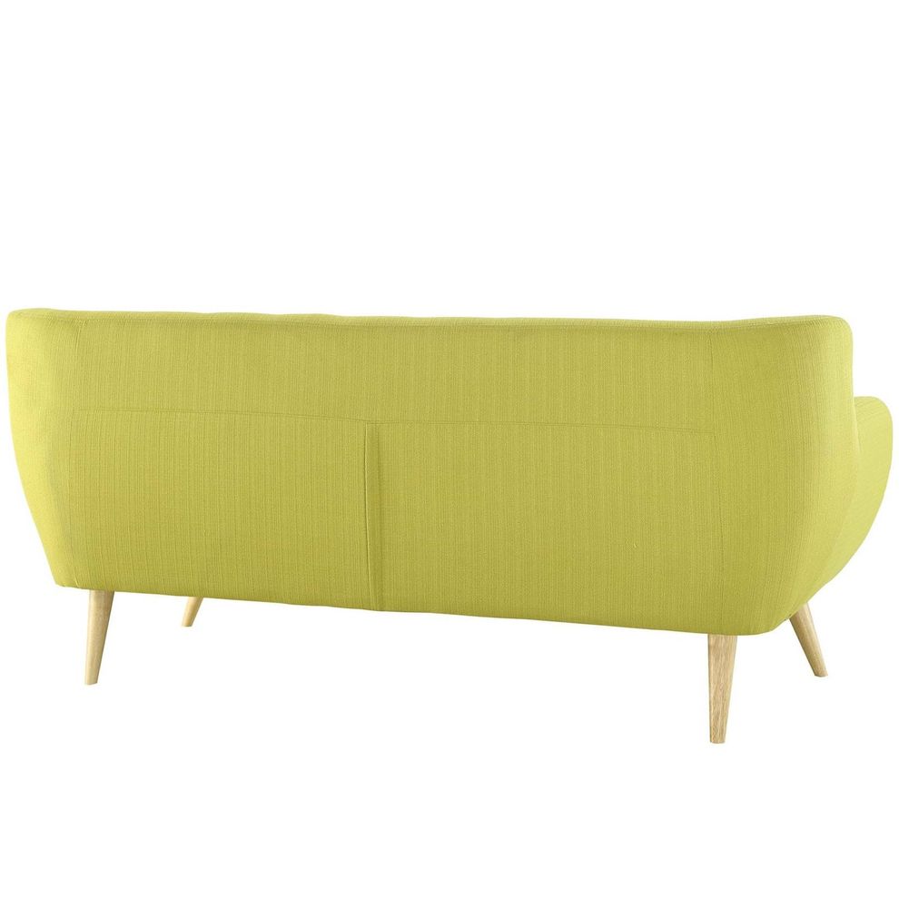 Mid-century style tufted retro couch in wheatgrass by Modway additional picture 3