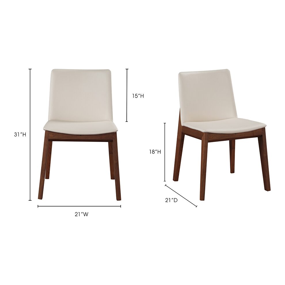 Mid-century modern dining chair white pvc-m2 by Moe's Home Collection additional picture 10