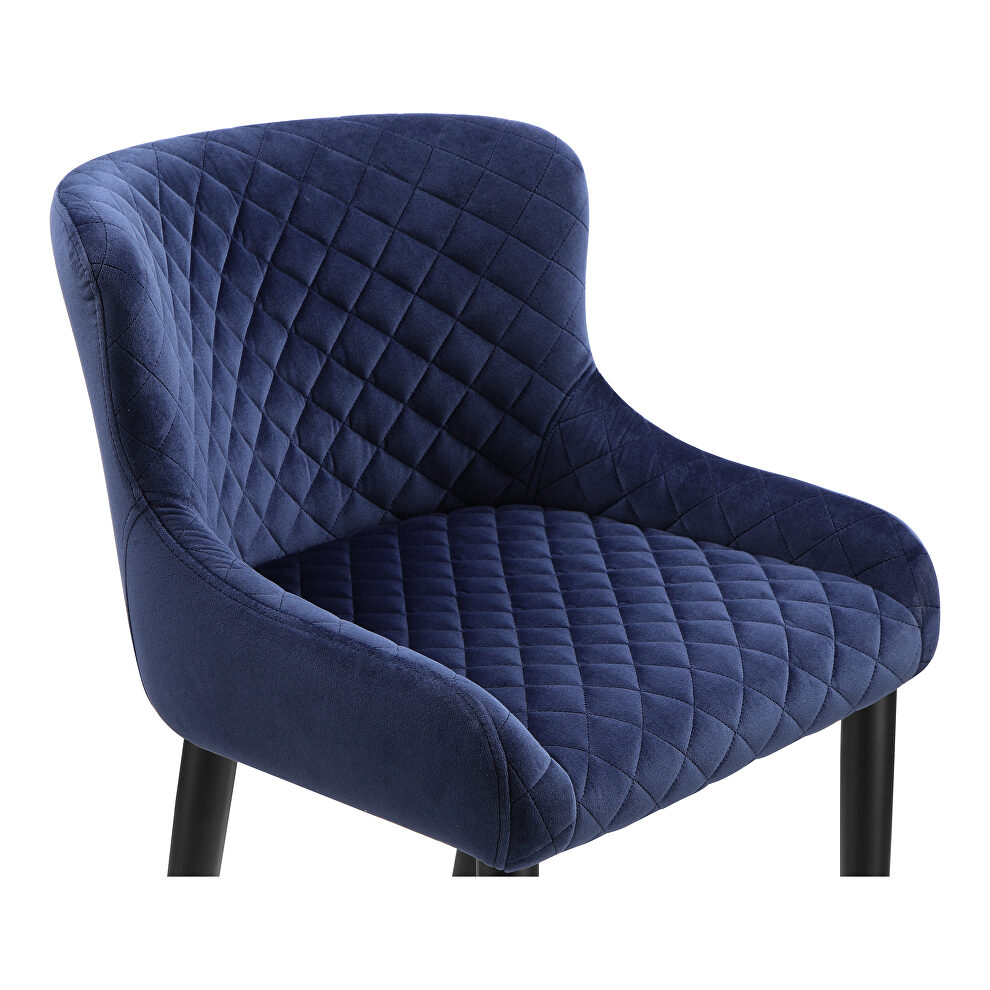 Contemporary dining chair dark blue by Moe's Home Collection additional picture 4