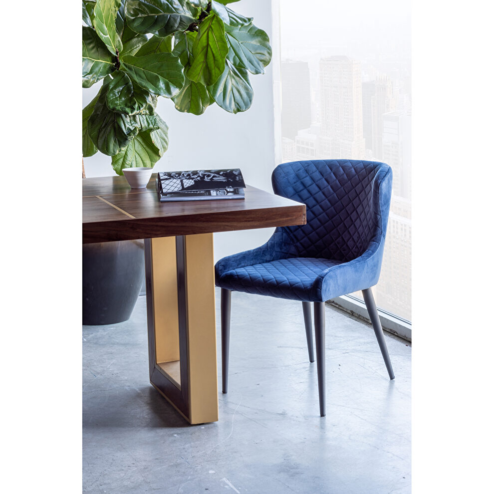 Contemporary dining chair dark blue by Moe's Home Collection additional picture 5