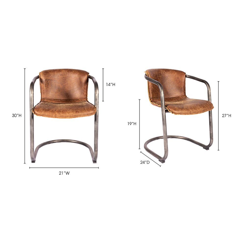 Industrial dining chair light brown-m2 by Moe's Home Collection additional picture 10
